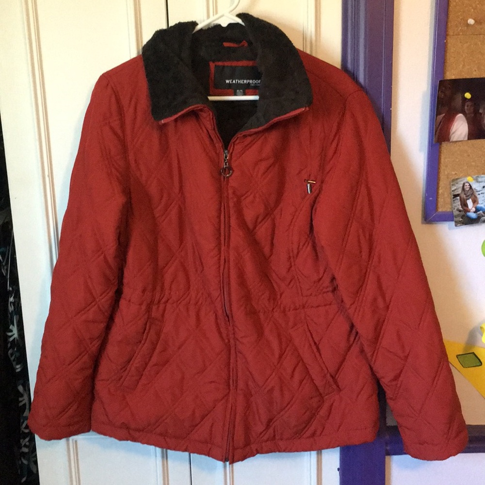 Weatherproof fur lined winter jacket
